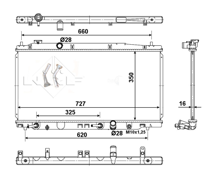 NRF Radiateur 54505
