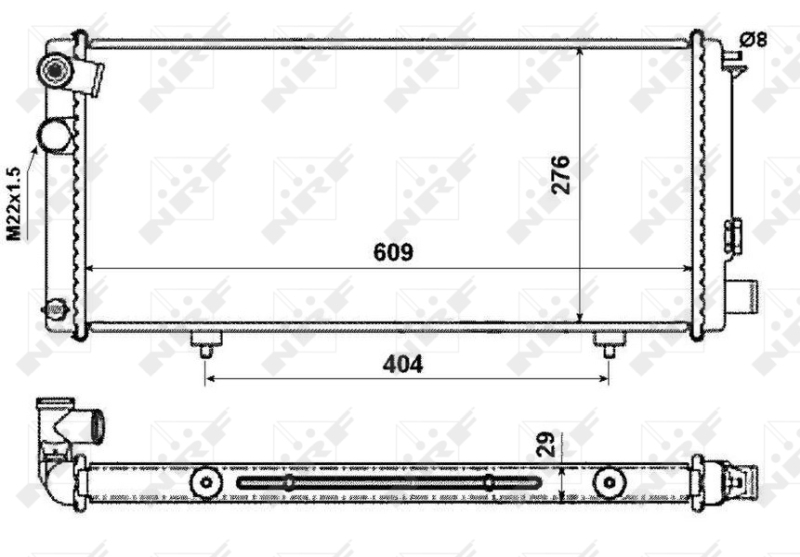 NRF Radiateur 54628