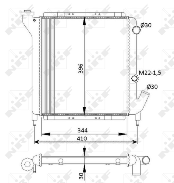 NRF Radiateur 54641