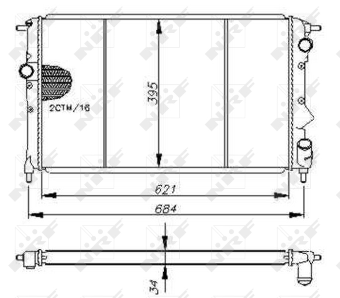 Radiateur NRF 54650