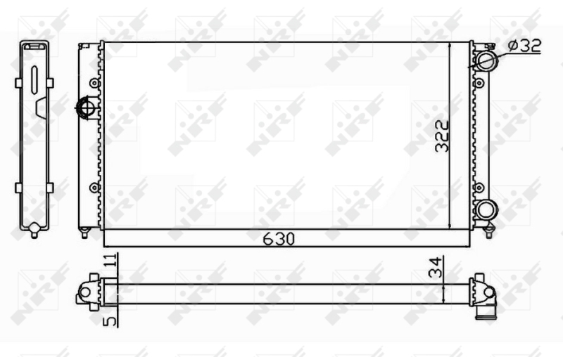 NRF Radiateur 54664