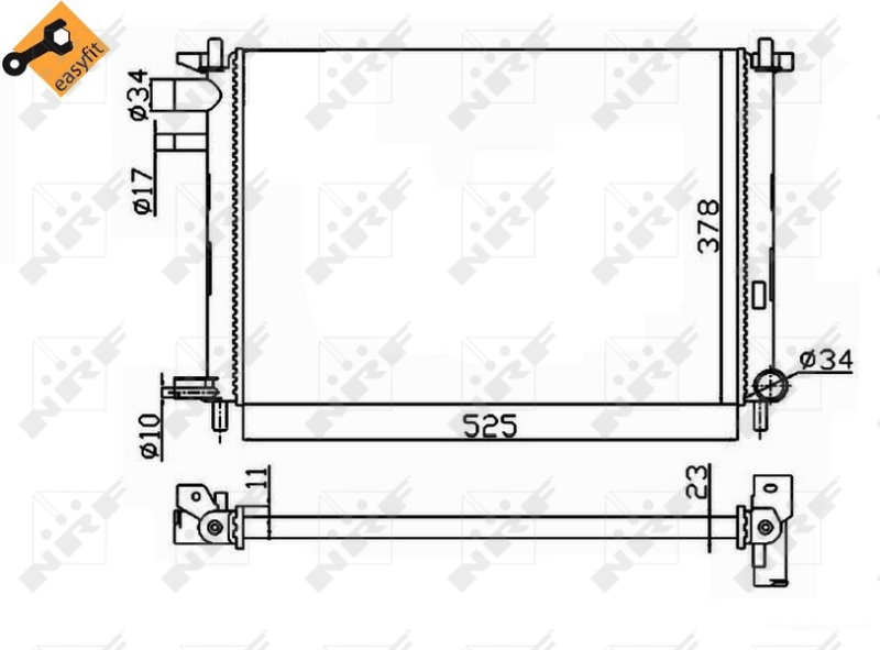 NRF Radiateur 54667