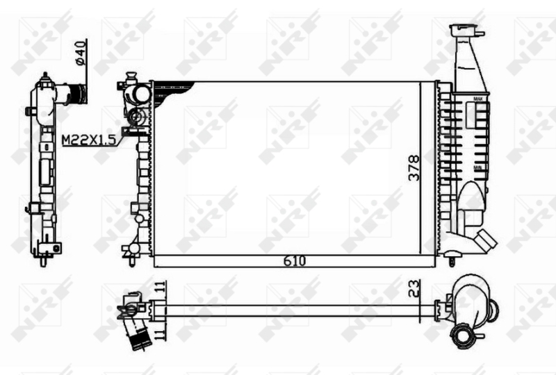 NRF Radiateur 54677