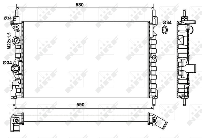 NRF Radiateur 54682