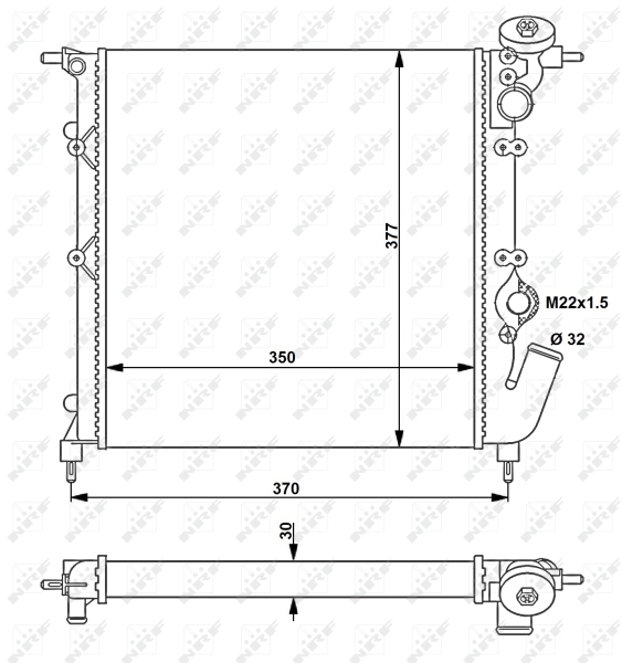 NRF Radiateur 54685