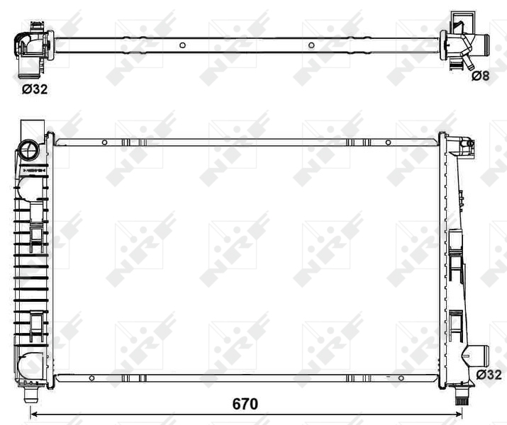 NRF Radiateur 54719