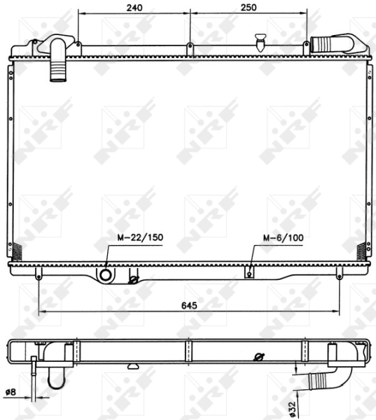 NRF Radiateur 54750