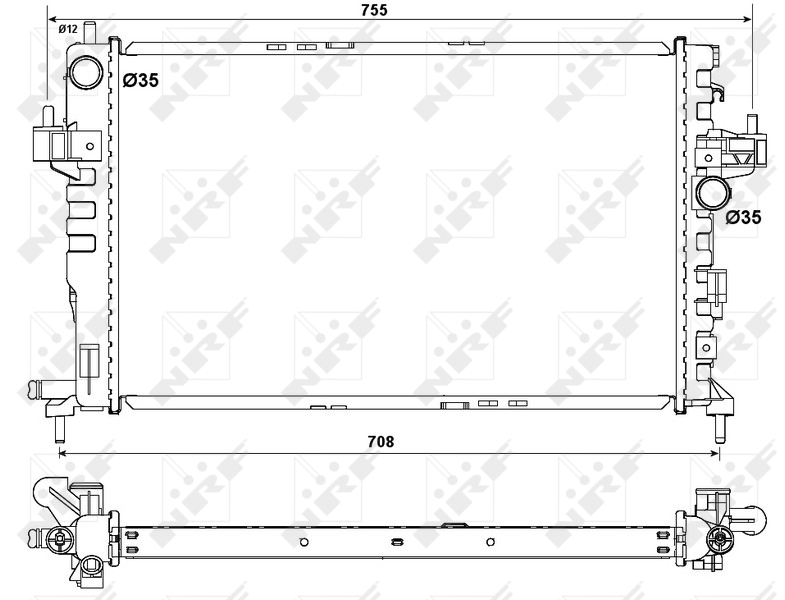 NRF Radiateur 54753