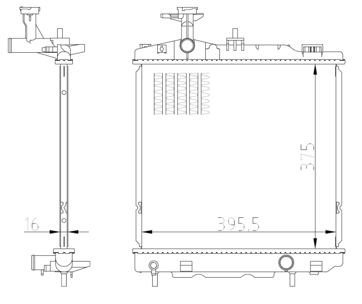 Radiateur NRF 550022