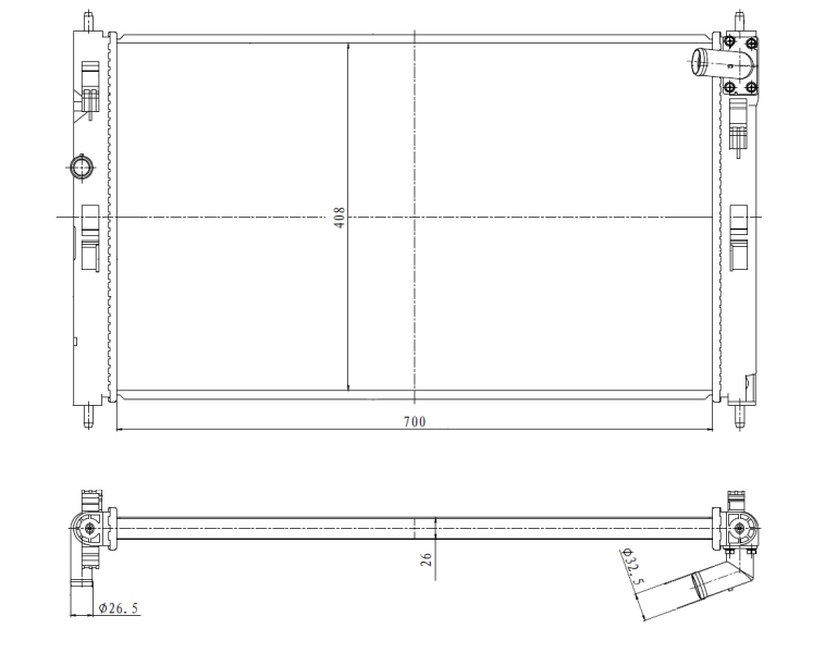 Radiateur NRF 550023