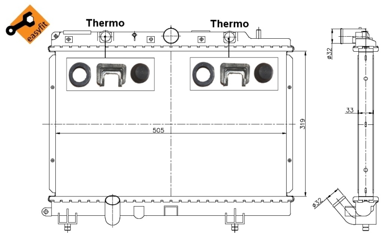 NRF Radiateur 55307