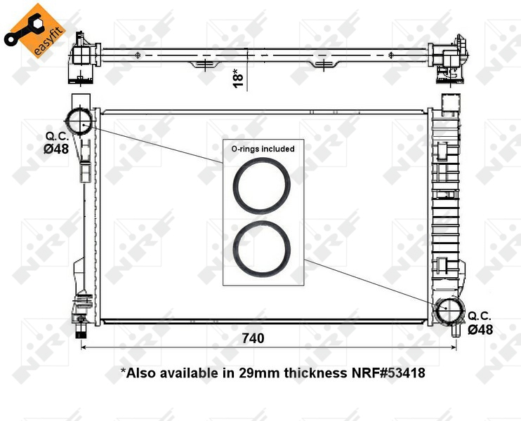 NRF Radiateur 55310