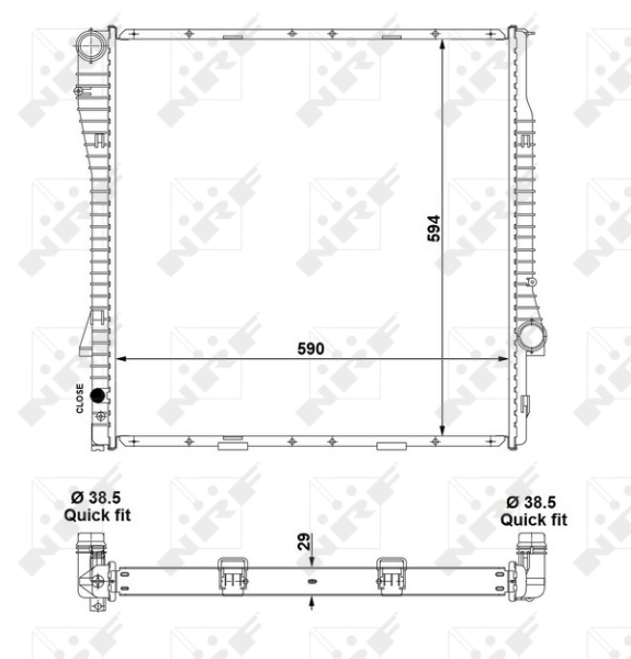 NRF Radiateur 55330