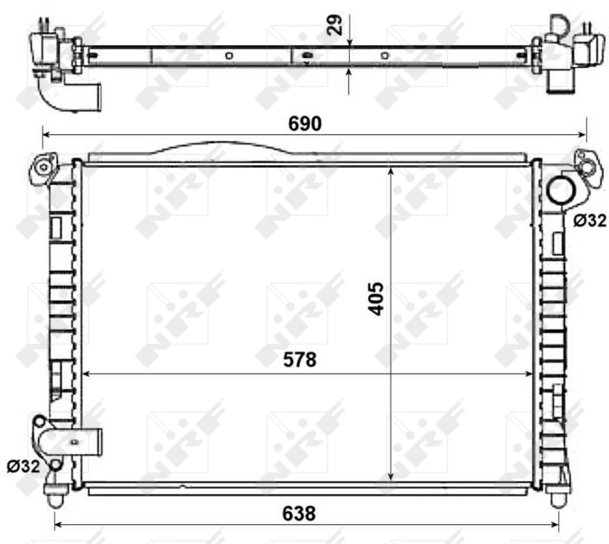 NRF Radiateur 55338