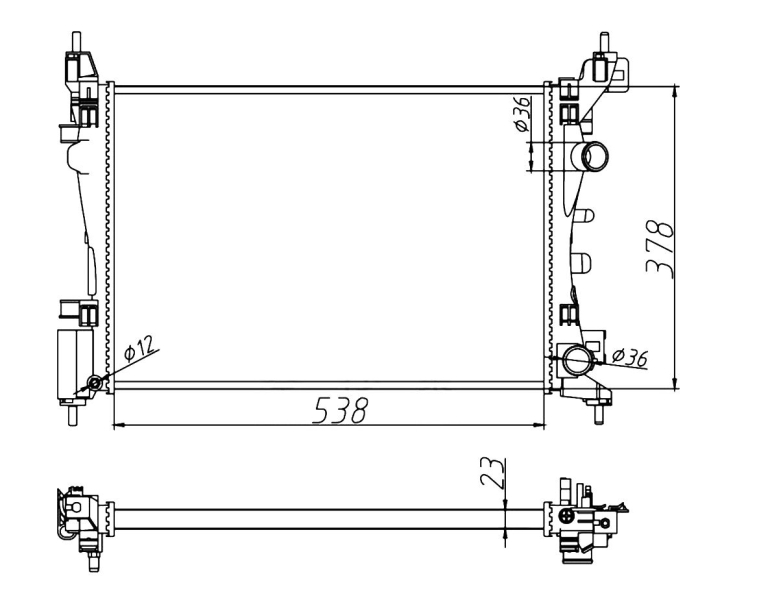 Radiateur NRF 55341A