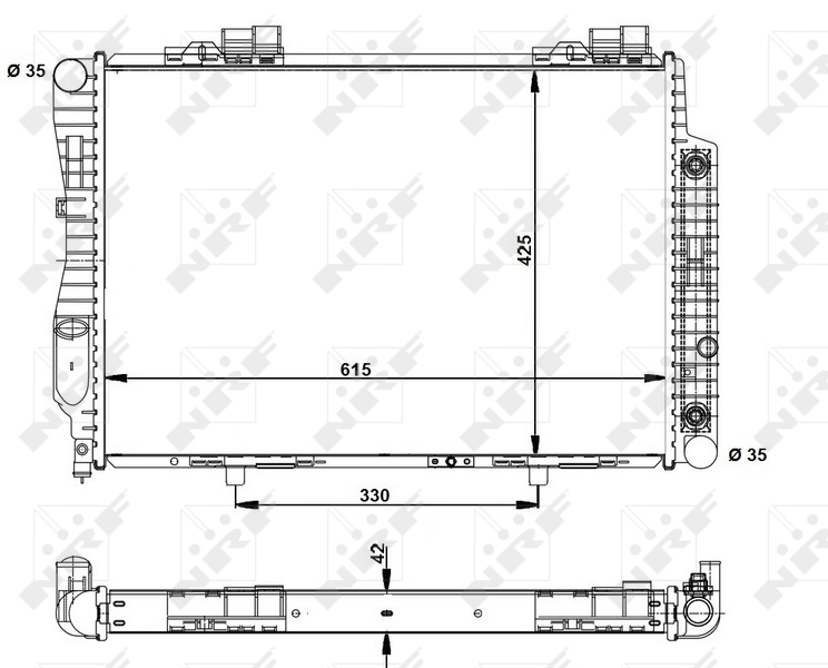 Radiateur NRF 55345