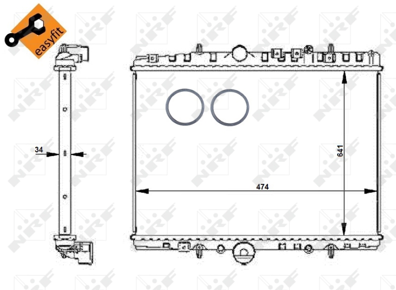 NRF Radiateur 55347