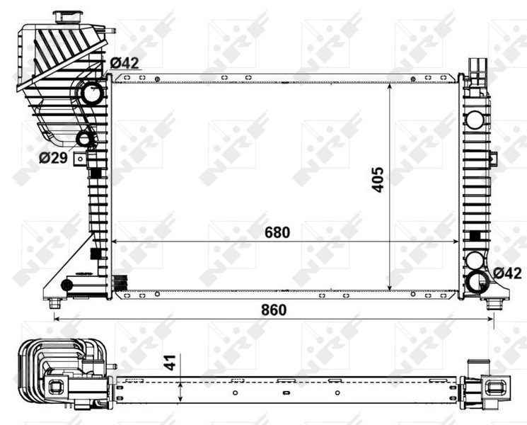 NRF Radiateur 55348
