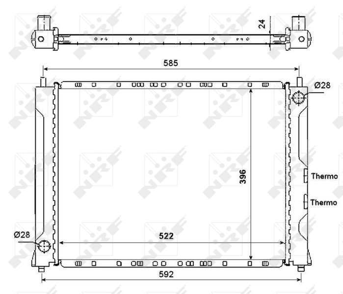 Radiateur NRF 55425