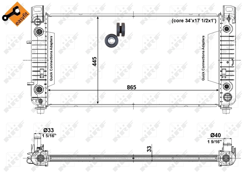 NRF Radiateur 56008