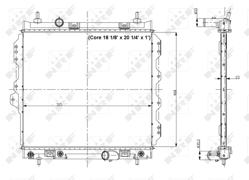 NRF Radiateur 56018