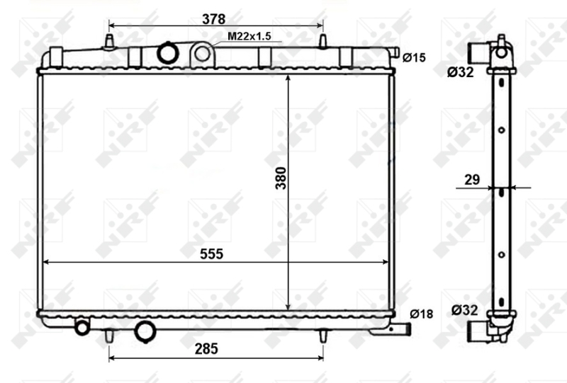 Radiateur NRF 56021