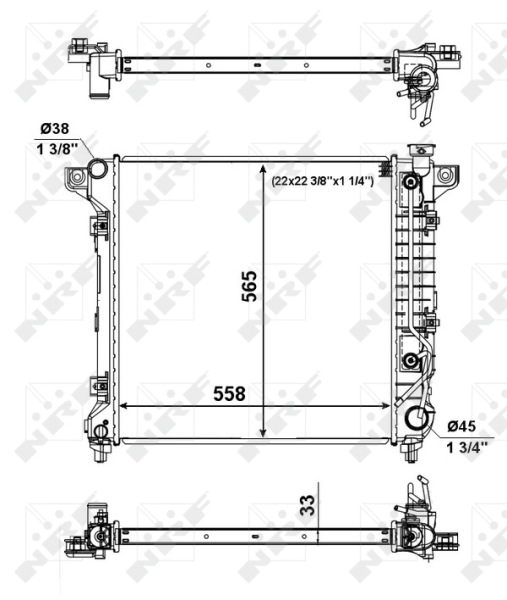 NRF Radiateur 56023