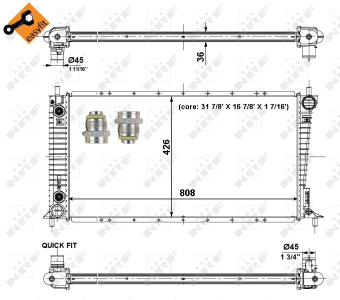 NRF Radiateur 56030