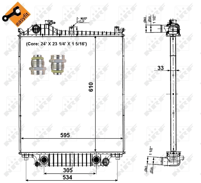 NRF Radiateur 56032