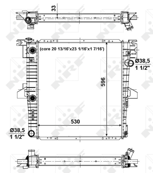 Radiateur NRF 56034