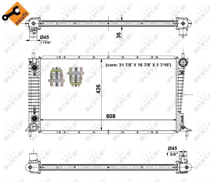 NRF Radiateur 56035