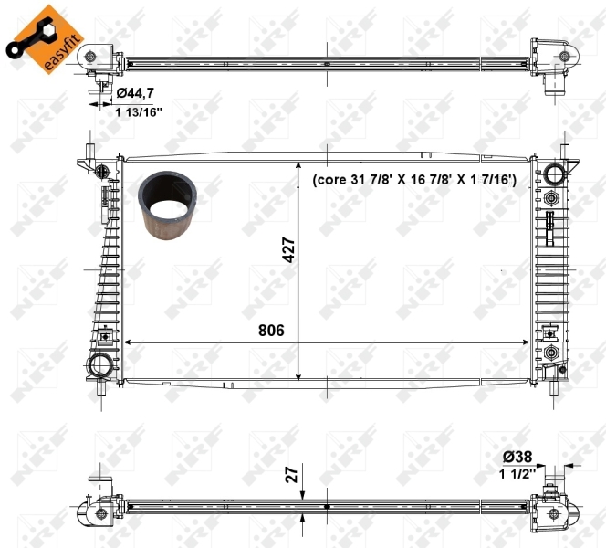 NRF Radiateur 56036