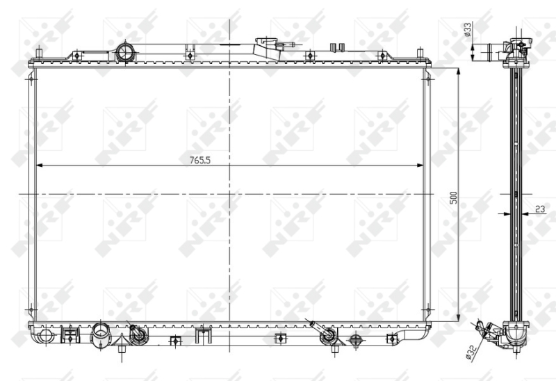 Aandrijfaccu koeler NRF 56052