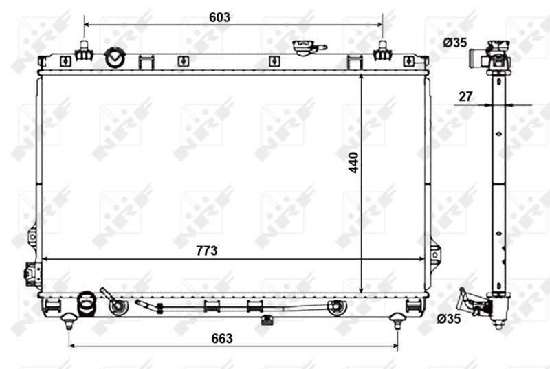 Radiateur NRF 56056