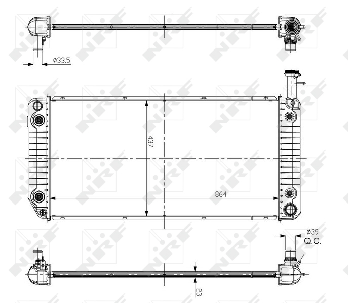 NRF Radiateur 56093