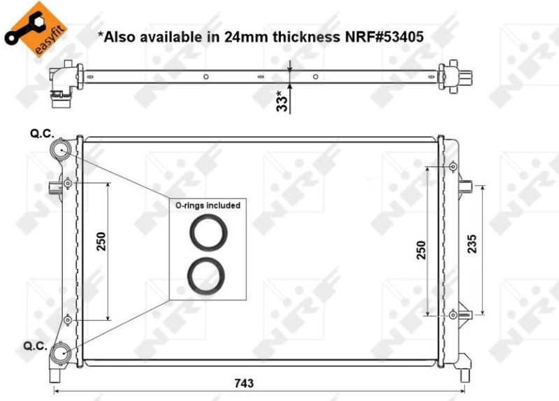 NRF Radiateur 56153