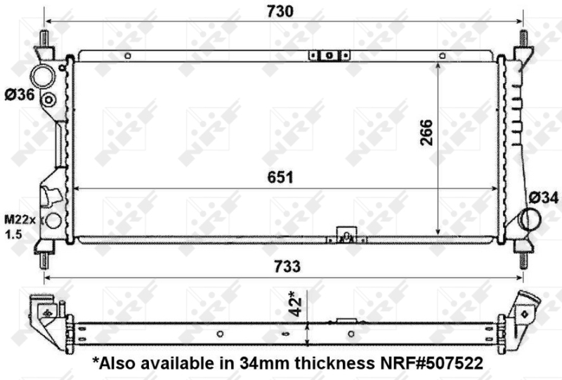 NRF Radiateur 56163