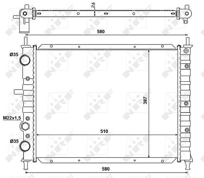 Radiateur NRF 58013