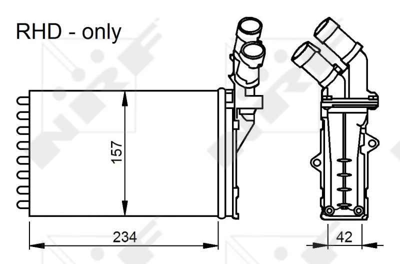 NRF Kachelradiateur 58034