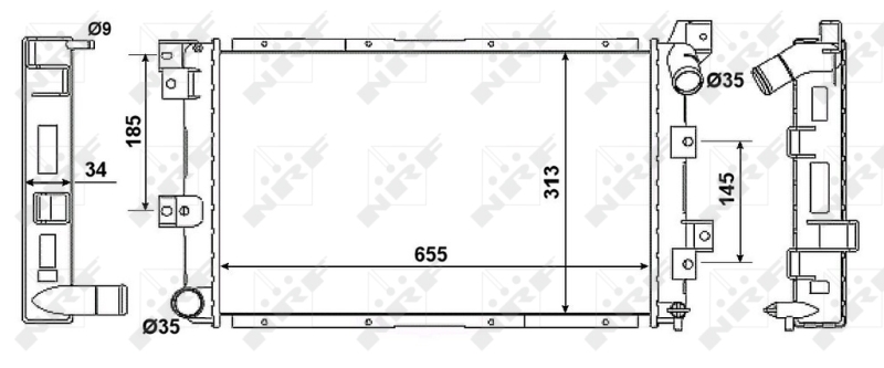 NRF Radiateur 58061