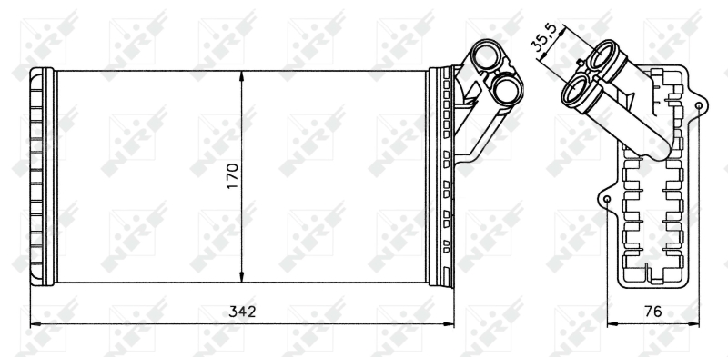 NRF Kachelradiateur 58066