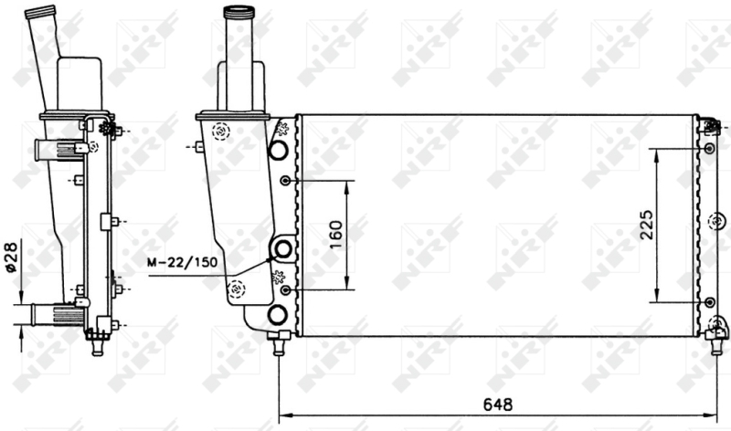 NRF Radiateur 58072