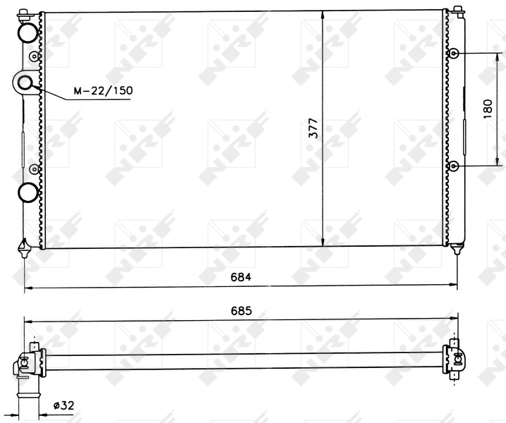 NRF Radiateur 58093