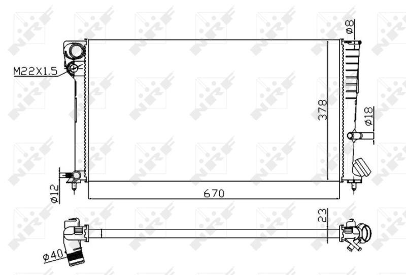 Radiateur NRF 58101A