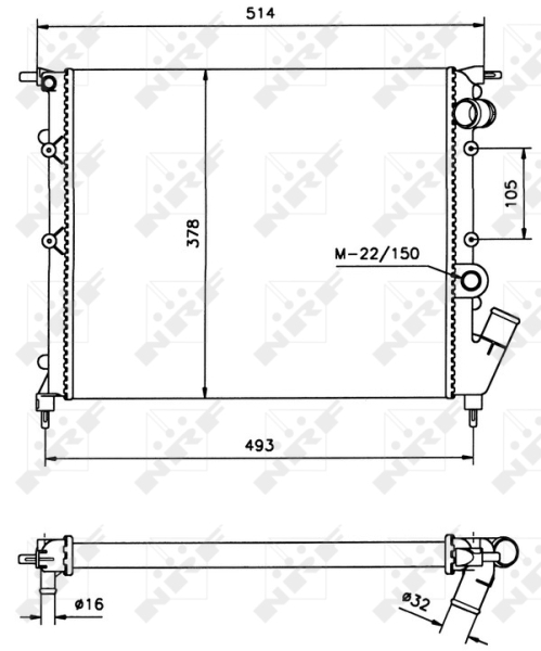 Radiateur NRF 58105