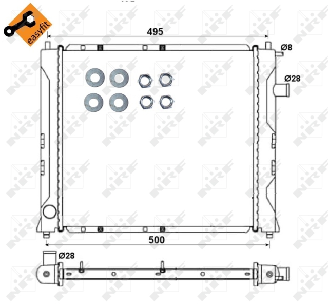 NRF Radiateur 58107