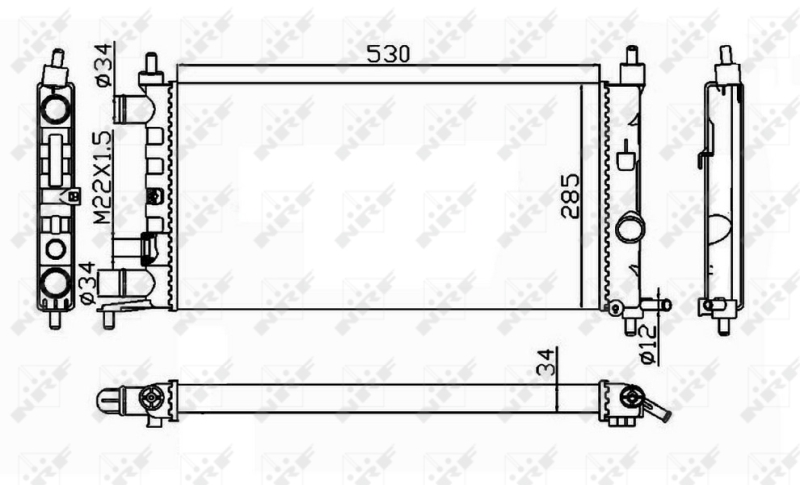 NRF Radiateur 58155