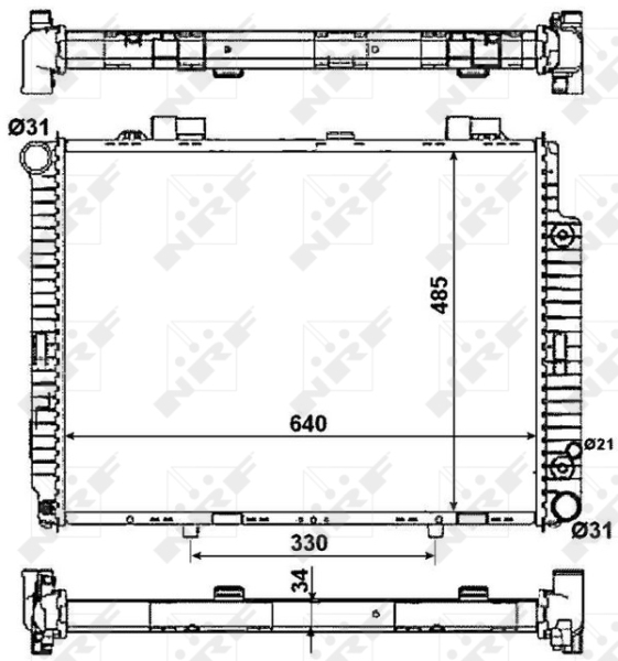 NRF Radiateur 58159