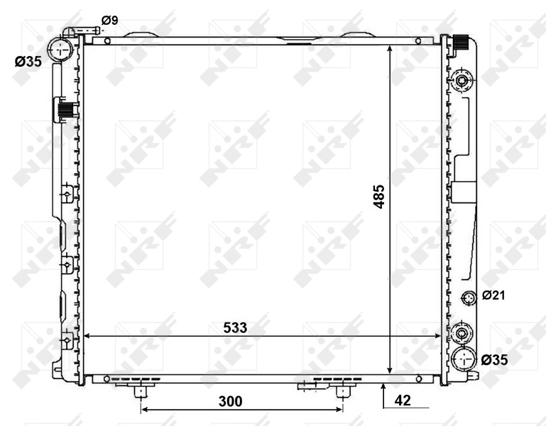 NRF Radiateur 58164