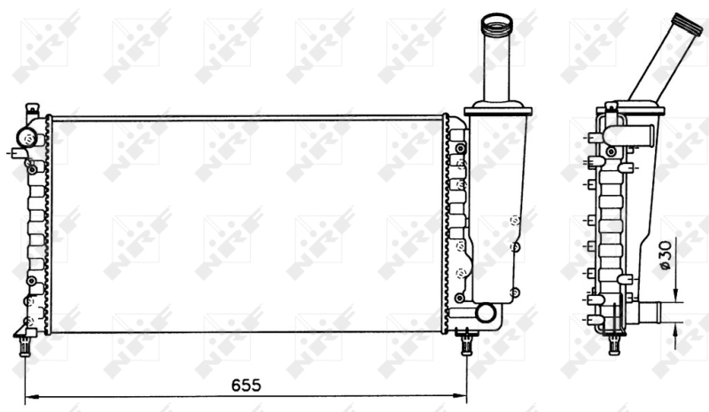 NRF Radiateur 58171